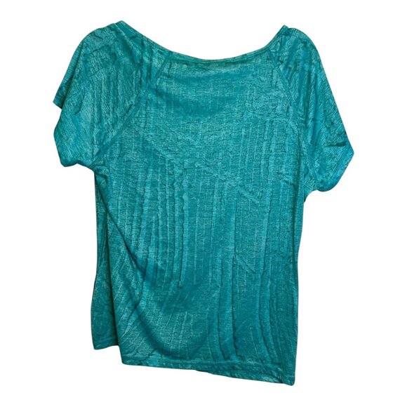 One World Blouse Women's Size XL Aztec Western Sun lightweight Black‎ Blue Green - Picture 2 of 4